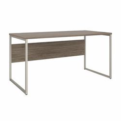 Bush Business Furniture Hybrid 60W x 30D Computer Table Desk with Metal Legs in Modern Hickory - Bush Business Furniture HYD360MH