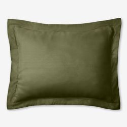BH Studio Reversible Pillow Sham by BH Studio in Green Chocolate (Size STAND)