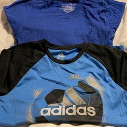 Adidas Shirts & Tops | Long Sleeve Shirts, Nautica And Adidas Size 10/12 | Color: Black/Blue | Size: 10b