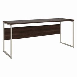 Bush Business Furniture Hybrid 72W x 24D Computer Table Desk with Metal Legs in Black Walnut - Bush Business Furniture HYD272BW