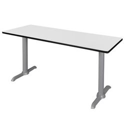 "Via 60" x 24" Training Table- White/Grey - Regency MVTRCT6024WHGY"