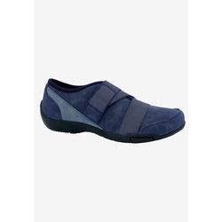 Wide Width Women's Cherry Flat by Ros Hommerson in Navy (Size 10 1/2 W)