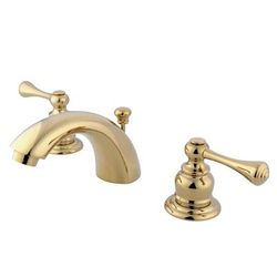 Kingston Brass KB3942BL Mini-Widespread Bathroom Faucet, Polished Brass - Kingston Brass KB3942BL