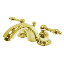 Kingston Brass KB942AL Victorian Mini-Widespread Bathroom Faucet, Polished Brass - Kingston Brass KB942AL