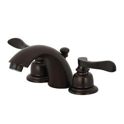 Kingston Brass KB955NFL Mini-Widespread Bathroom Faucet, Oil Rubbed Bronze - Kingston Brass KB955NFL