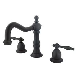 Kingston Brass KS1975NL 8 in. Widespread Bathroom Faucet, Oil Rubbed Bronze - Kingston Brass KS1975NL