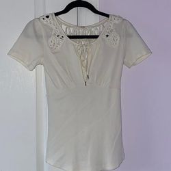 Free People Tops | Free People Top | Color: Cream/White | Size: S