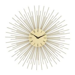 Gold Metal Contemporary Wall Clock by Quinn Living in Gold