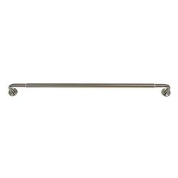 Versailles' Privacy Rod Set (66in - 120in) by Versailles Home Fashions in Brushed Nickel