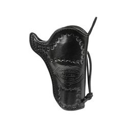 DeSantis Doc Holliday Cross Draw Leather Belt Holster Colt SAA 3 1/2in Ruger Vaquero 3 1/2in Right Hand Lined Black 083BC53Z0