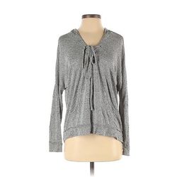 Lulus Pullover Hoodie: Gray Tops - Women's Size X-Small