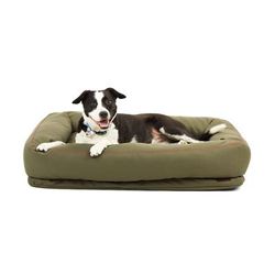 Indoor/Outdoor Dog Bed, 40" L X 30" W, Olive, Large, Green