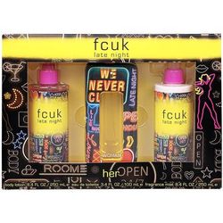 Fcuk Late Night for Women 3 Piece Set Standard Eau De Toilette for Women