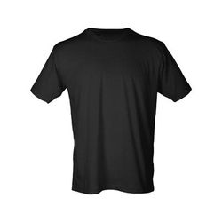 Tultex T241 Poly-Rich T-Shirt in Black size Medium | 65/35 Polyester/Cotton 241