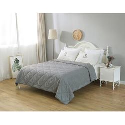 Nano Feather Blanket, Light Gray by St. James Home in Grey (Size KING)