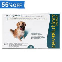 55% Off Revolution For Large Dogs 40.1-85lbs (Green) 6 Doses