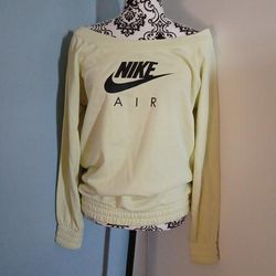 Nike Sweaters | Boat Neck Nike Air Sweater | Color: Yellow | Size: Xs