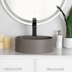 Randolph Morris Portland Collection 16 Inch Concrete Round Vessel Sink RMCZZ44-CNT