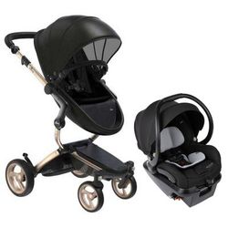 Mima Xari 4G + Maxi Cosi Mico XP Max Travel System Bundle - Gold - Black / Black / Essential Black
