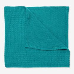 BH Studio Cotton Blanket by BH Studio in Teal (Size TWIN)