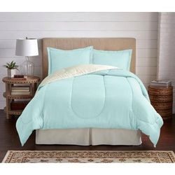 BH Studio Reversible Comforter by BH Studio in Light Aqua Ivory (Size KING)