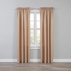 Wide Width BH Studio Microfiber Rod-Pocket Panel by BH Studio in Taupe (Size 50" W 84" L)