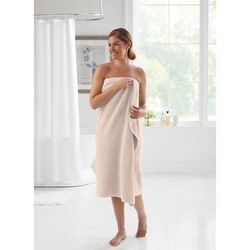 Zero Twist 100% Cotton Oversized Bath Sheet by BrylaneHome in Blush