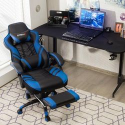 Gymax Office Computer Desk Chair Gaming Chair Adjustable Swivel - See Details