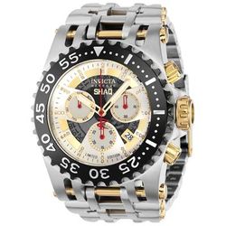 1 LIMITED EDITION - Invicta Reserve SHAQ 0.15 Carat Diamond Swiss Ronda Z60 Caliber Men's Watch - 50mm Steel Gold (37482-N1)