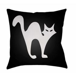 Kitale 20" Square Modern p Seashell/Onyx Black/Smoke/Dark Gray/Gray/Jet Black/Light Silver/Black Outdoor Throw Pillow - Boutique Rugs