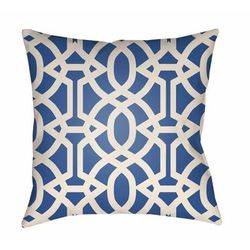 Manavgat 20" Square Modern Pillow Moroccan Plush Muted Blue/Off White/Medium Gray/Gray/Cloud Gray/Pearl/Azure/Ivory/Blue/Ash Outdoor Throw Pillow - Boutique Rugs