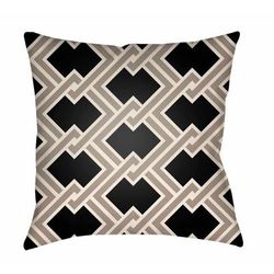 Weymontachie 20" Square Modern Pillow Moroccan Plush Onyx Black/Off White/Driftwood/Nutmeg/Gray/Pearl/Jet Black/Sage Outdoor Throw Pillow - Boutique Rugs