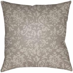 Kisante 22" Square Cottage Pillow plush Light Gray/Medium Gray Outdoor Throw Pillow - Boutique Rugs