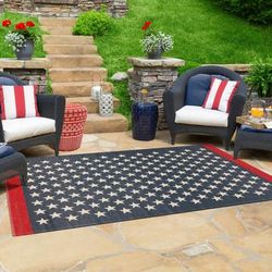 Alangilanan 20" Square Coastal Pillow plush stripe Off White/Red Outdoor Throw Pillow - Boutique Rugs