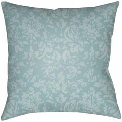 Makilala 18" Square Cottage Pillow plush Ice Blue/Pale Blue Outdoor Throw Pillow - Boutique Rugs