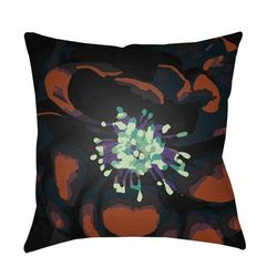 Retirement 20" Square Modern Pillow plush Black/Burnt Orange/Emerald/Light Green/Brick Red/Burnt Orange Outdoor Throw Pillow - Boutique Rugs