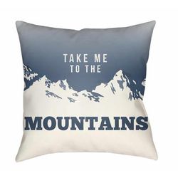 Danglas 20" Square Cottage Pillow plush Beige/Denim/Off White/Light Silver/Gray/Slate Blue/Beetle Blue/Marine Blue Outdoor Throw Pillow - Boutique Rugs