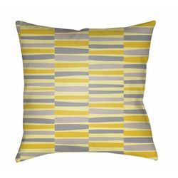 Linan 20" Square Modern Pillow plush Grass Green/Gray/Tan/Yellow/Lime Green Outdoor Throw Pillow - Boutique Rugs