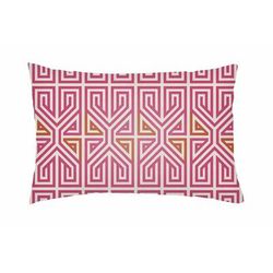 Bulls 14"L x 24"W Modern Pillow plush Off White/Rose Gold/Natural/Dusty Pink/Medium Gray/Light Silver/Blush/White/Dark Pink Outdoor Lumbar Pillow - Boutique Rugs