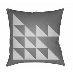 Nabua 20" Square Modern Pillow plush Gray/Light Gray Outdoor Throw Pillow - Boutique Rugs