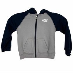 Nike Shirts & Tops | Kids Nike Full Zip Jacket | Color: Gray | Size: 18-24mb