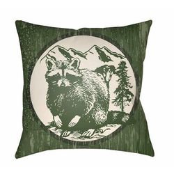 Dampol 22" Square Cottage Pillow plush Beige/Dark Green/Green/Pearl/Lunar Green/Moss Brown/Army Green Outdoor Throw Pillow - Boutique Rugs