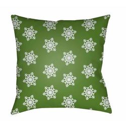 Bau 18" Square Modern Pillow plush Off White/Multi Brown/Smoke/Neutral/Moss/Fern Green/Light Gray Outdoor Throw Pillow - Boutique Rugs
