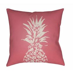 Masarayao 18" Square Coastal Pillow plush Seashell/Natural/Rose Gold/Blush/Medium Gray/Light Gray/Brick Red/Dark Pink Outdoor Throw Pillow - Boutique Rugs