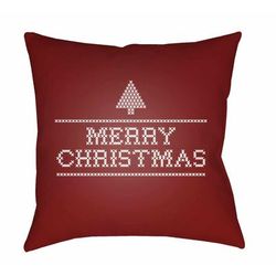 Malinaw 18" Square Modern christmas pillow Garnet/White Tonal/Dusty Pink/White Thatch/Mocha/Pale Pink/Brick Red/Light Brown/Dark Brown Outdoor Throw Pillow - Boutique Rugs