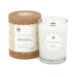 Seeking Balance Illuminate-Juniper Rosewood Jar Candle by Root in Natural