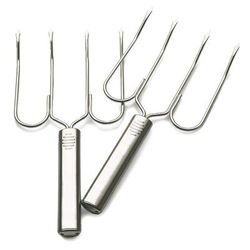 Turkey Lifters, Carving Fork Set, Set of 2 by RSVP International in Gray