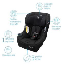 Maxi-Cosi Pria Sport 2-in-1 Convertible Car Seat - Midnight Black (PureCosi)