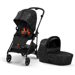 Cybex Melio Street Stroller + Cot Bundle - Real Black