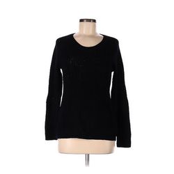 SONOMA life + style Pullover Sweater: Black Tops - Women's Size Medium